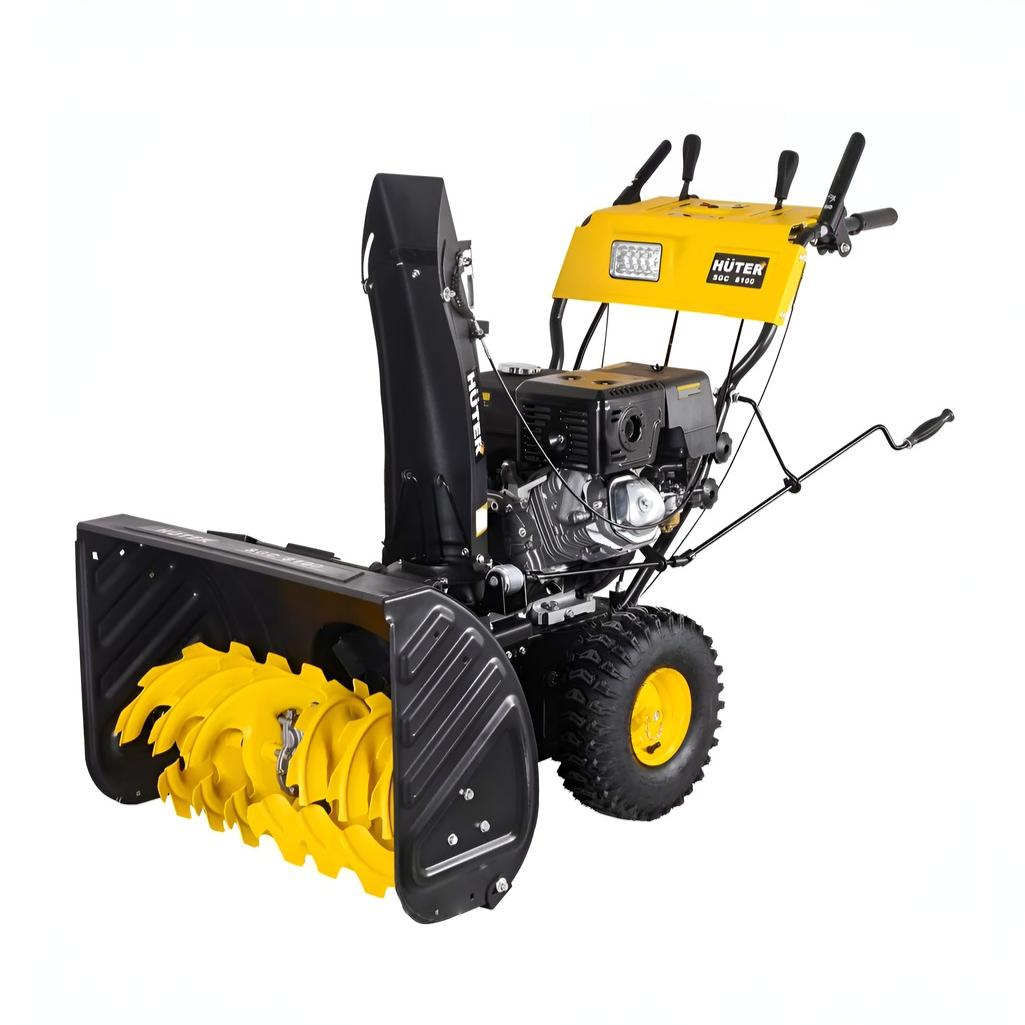 Снегоуборщик бензиновый Huter SGC 8100, двухступенчатый, металлический шнек, 9560 Вт