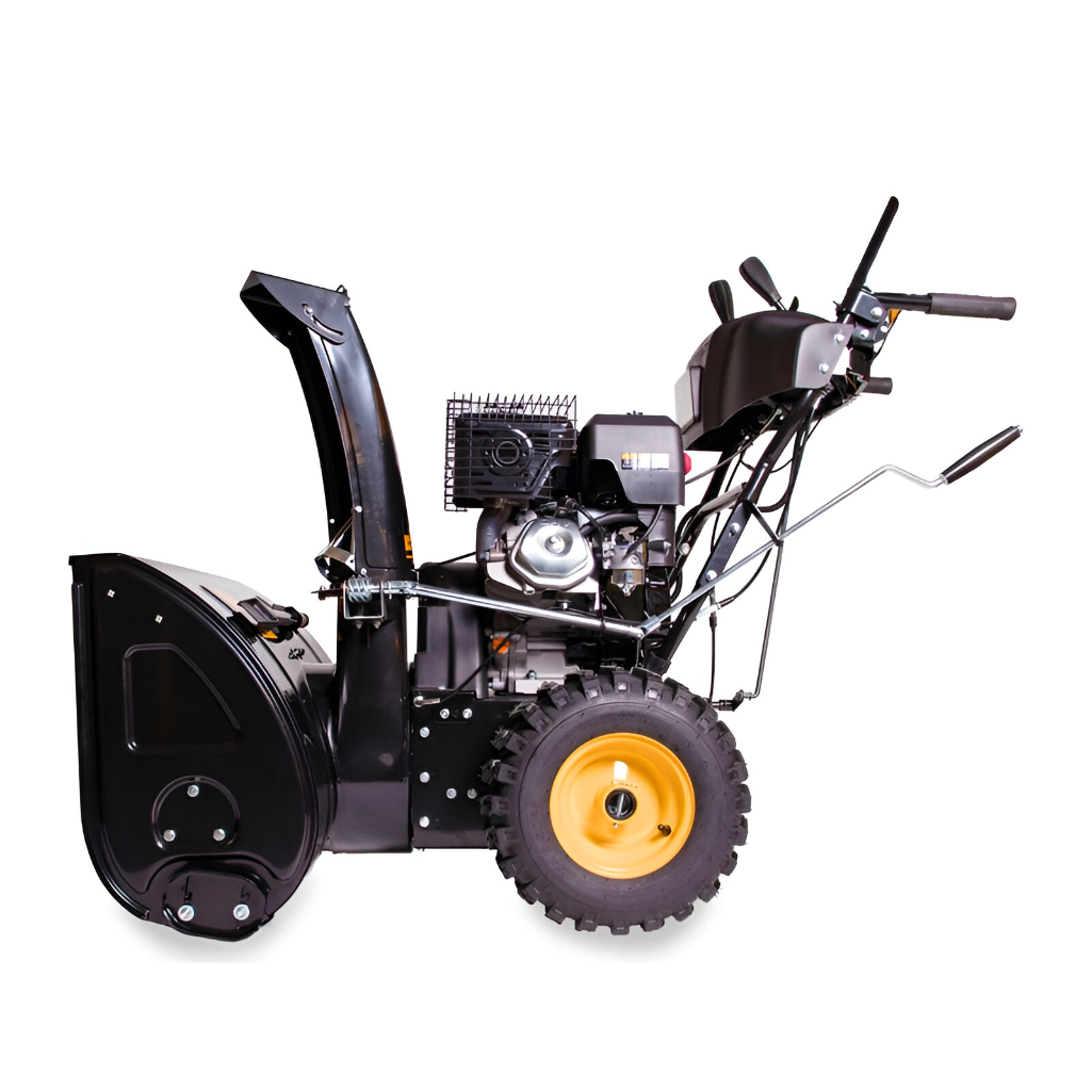 Снегоуборщик бензиновый Champion ST1376E, двухступенчатый, металлический шнек, 9600 Вт