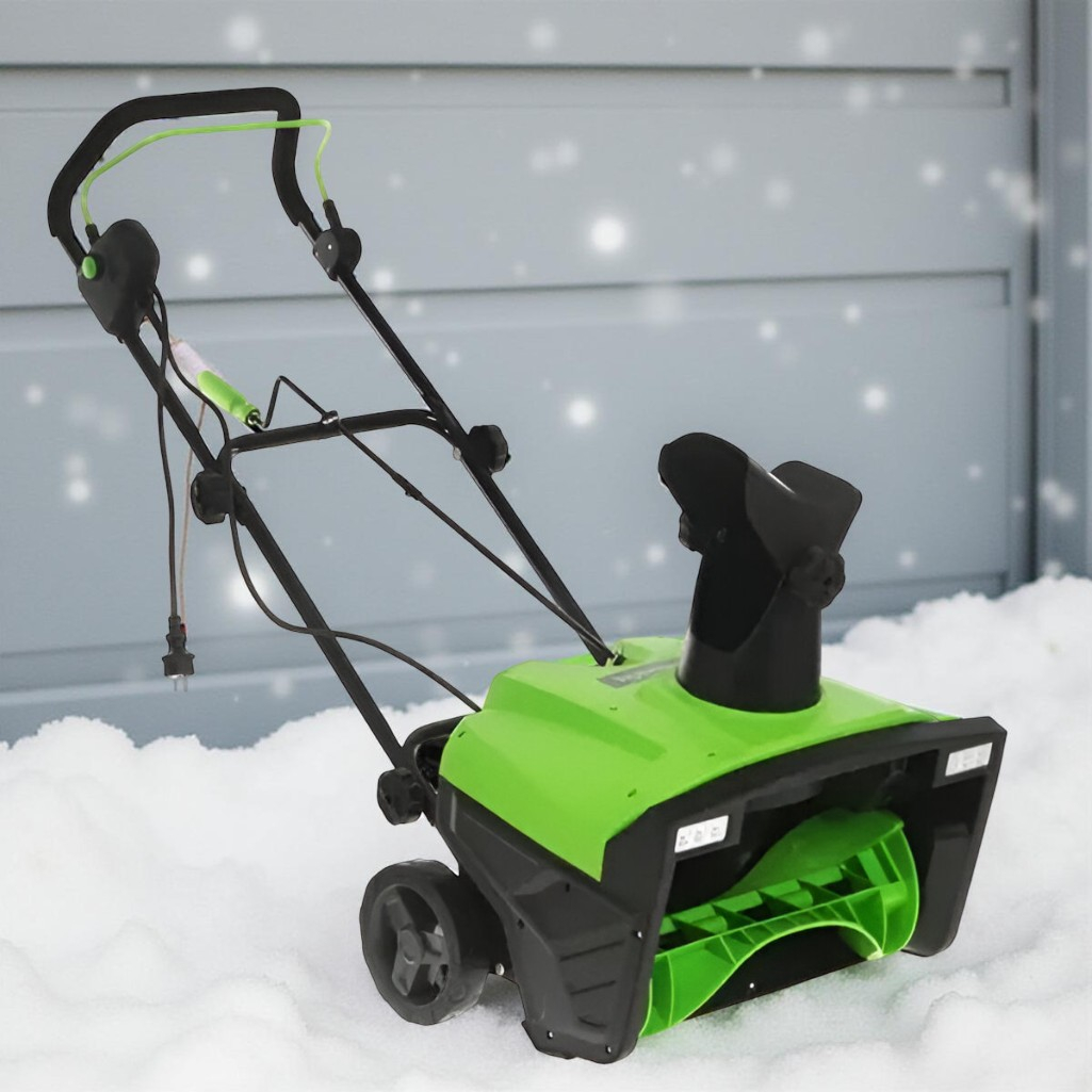 Снегоуборщик электрический Greenworks SN2300, одноступенчатый, шнек пластик, 2300 Вт