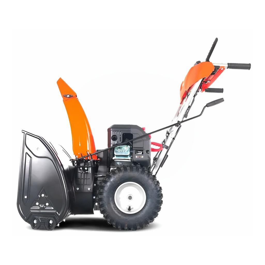 Снегоуборщик бензиновый Yard Fox Basic 6152E, двухступенчатый, металлический шнек, 4000 Вт