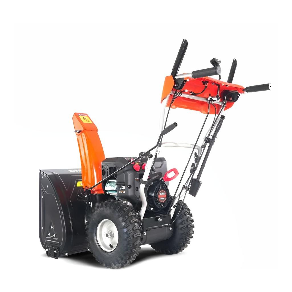 Снегоуборщик бензиновый Yard Fox Basic 6152E, двухступенчатый, металлический шнек, 4000 Вт