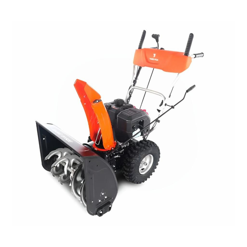 Снегоуборщик бензиновый Yard Fox Basic 6152E, двухступенчатый, металлический шнек, 4000 Вт