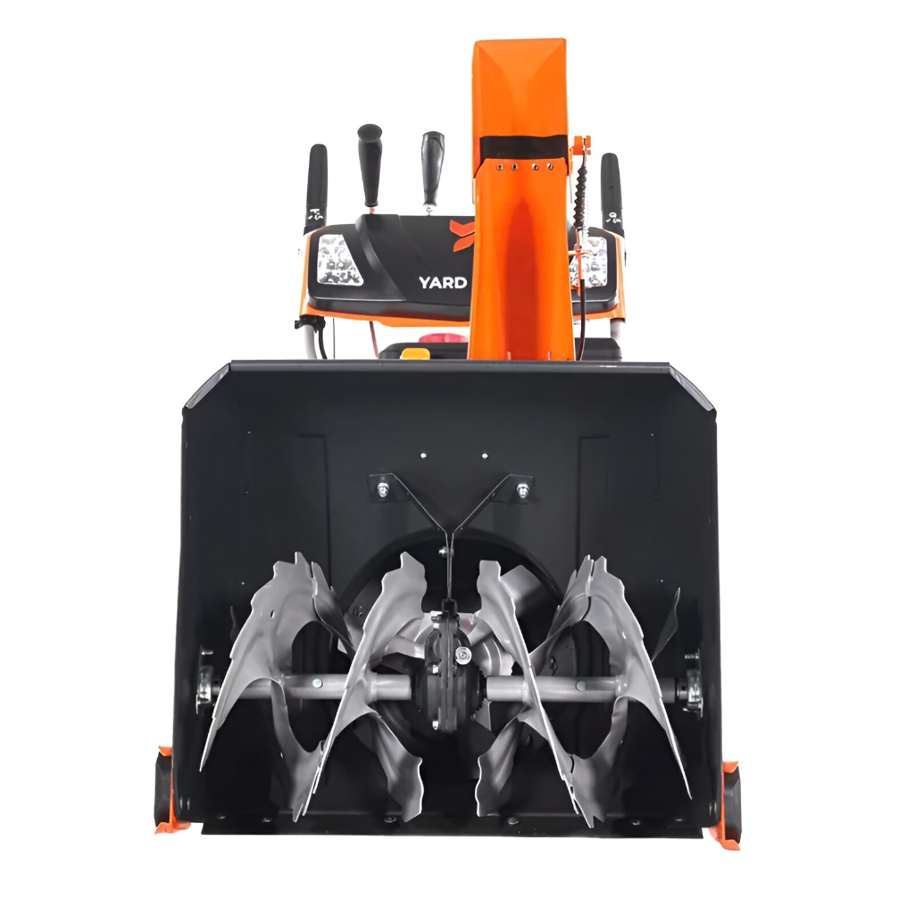 Снегоуборщик бензиновый Yard Fox Optima 6151E, двухступенчатый, металлический шнек, 4400 Вт