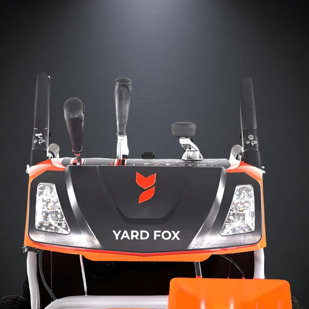 Снегоуборщик бензиновый Yard Fox Optima 6151E, двухступенчатый, металлический шнек, 4400 Вт