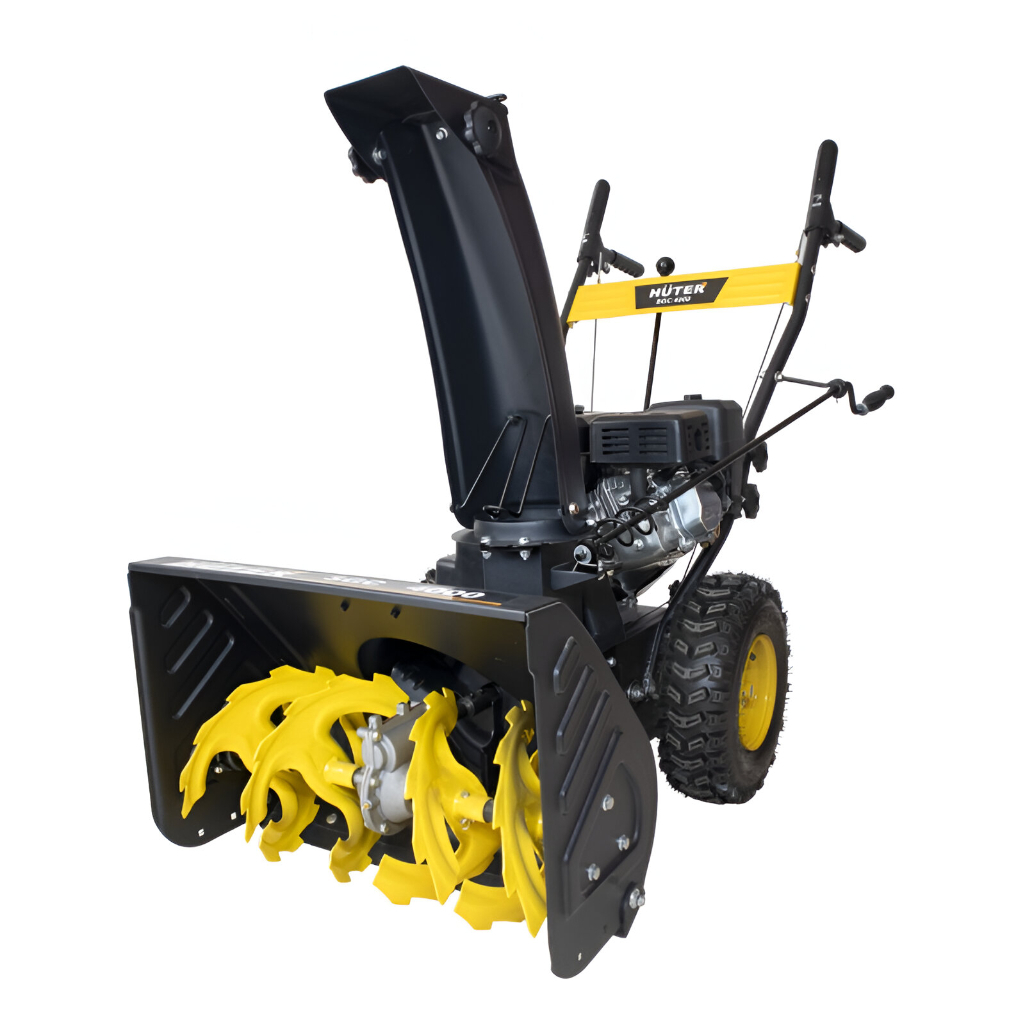 Снегоуборщик бензиновый Huter SGC 4.0 Snow Track, двухступенчатый, металлический шнек, 5150 Вт