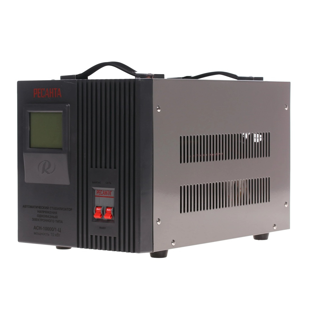 Стабилизатор однофазный Ресанта АСН-10000/1-Ц 63/6/8, напольный, релейный, 10 кВт