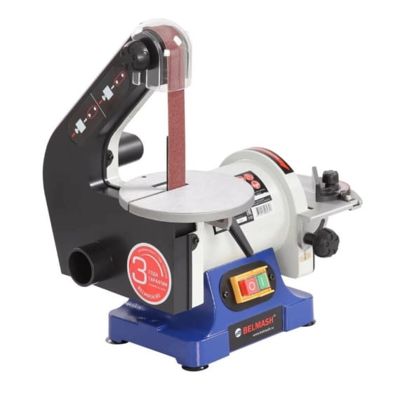 Станок шлифовальный ленточно-дисковый Belmash BDG 25/125 S212A, 125 мм, 250 Вт