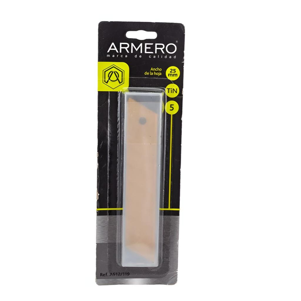 Лезвия ARMERO Titan 25 мм 5 штук A512/119