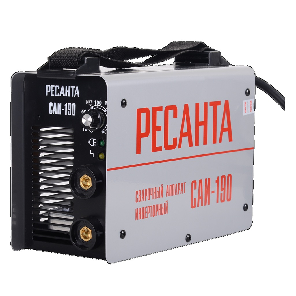 Инвертор сварочный Ресанта САИ 190 65/2, однофазный, DC, 190 А, 5.5 кВт