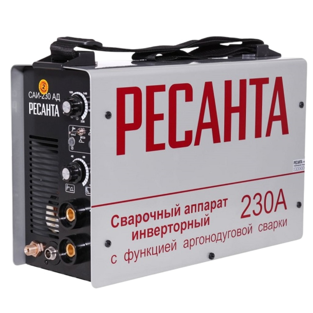 Аппарат сварочный Ресанта САИ 230АД 65/17 инвертор, ручная сварка, профессиональный, 6.9 кВт