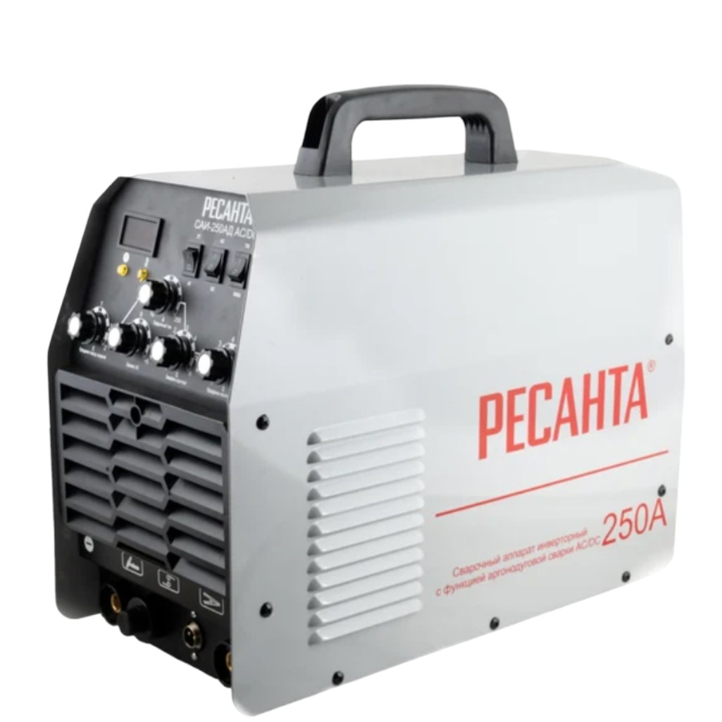 Аппарат сварочный Ресанта САИ 250АД AC/DC инвертор, ручная сварка, профессиональный, 10 кВт