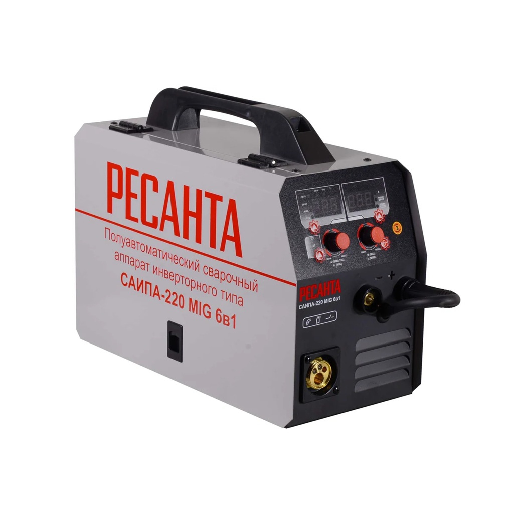Полуавтомат сварочный инверторный Ресанта САИПА-220 65/10, однофазный, DC, 220 А, 7.6 кВт