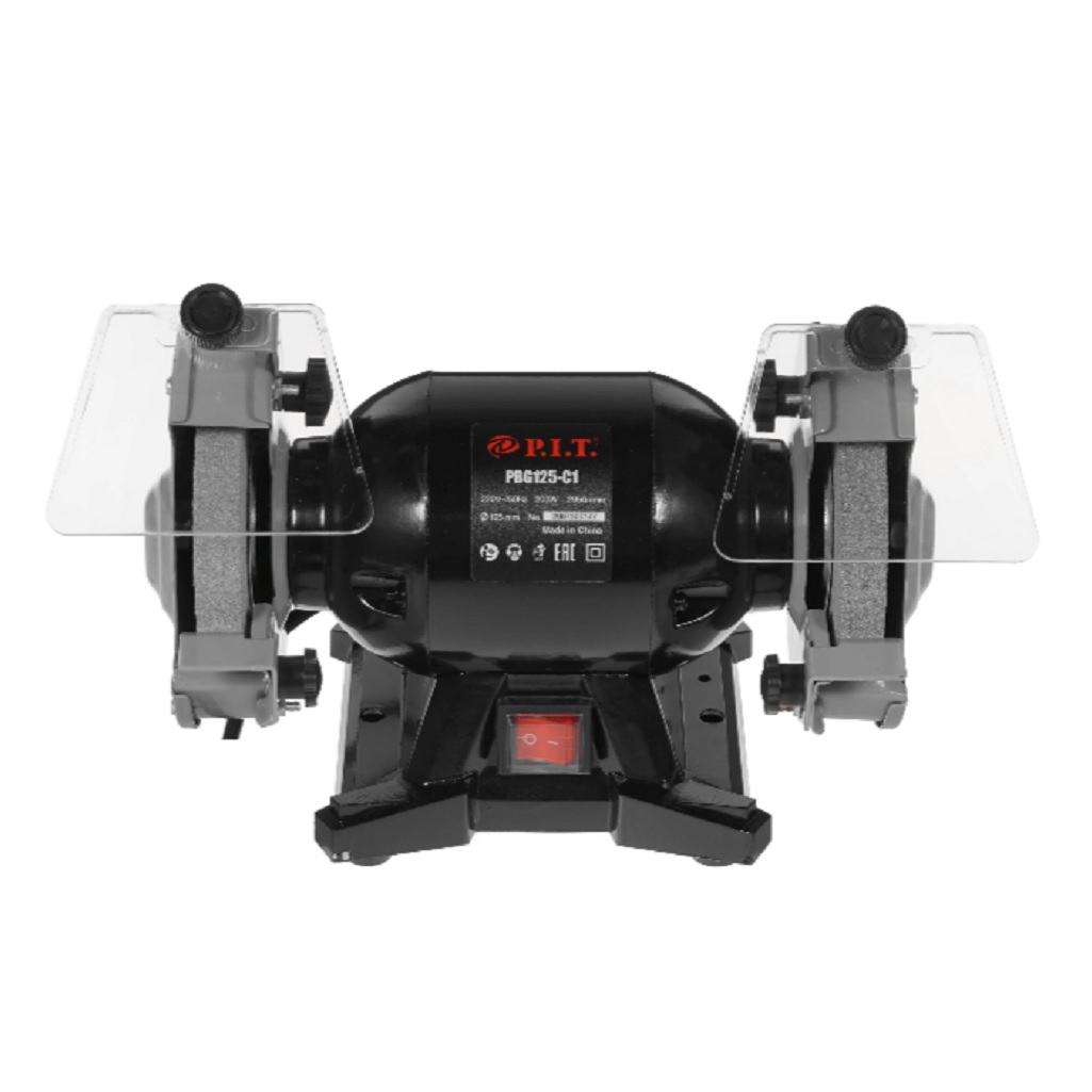 Точило P.I.T. PBG125-C1, асинхронный двигатель, воздушное охлаждение, 200 Вт