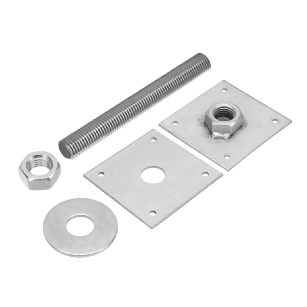 Анкер регулируемый по высоте Сибртех ARH24(100), оцинкованный, 24х100 мм 