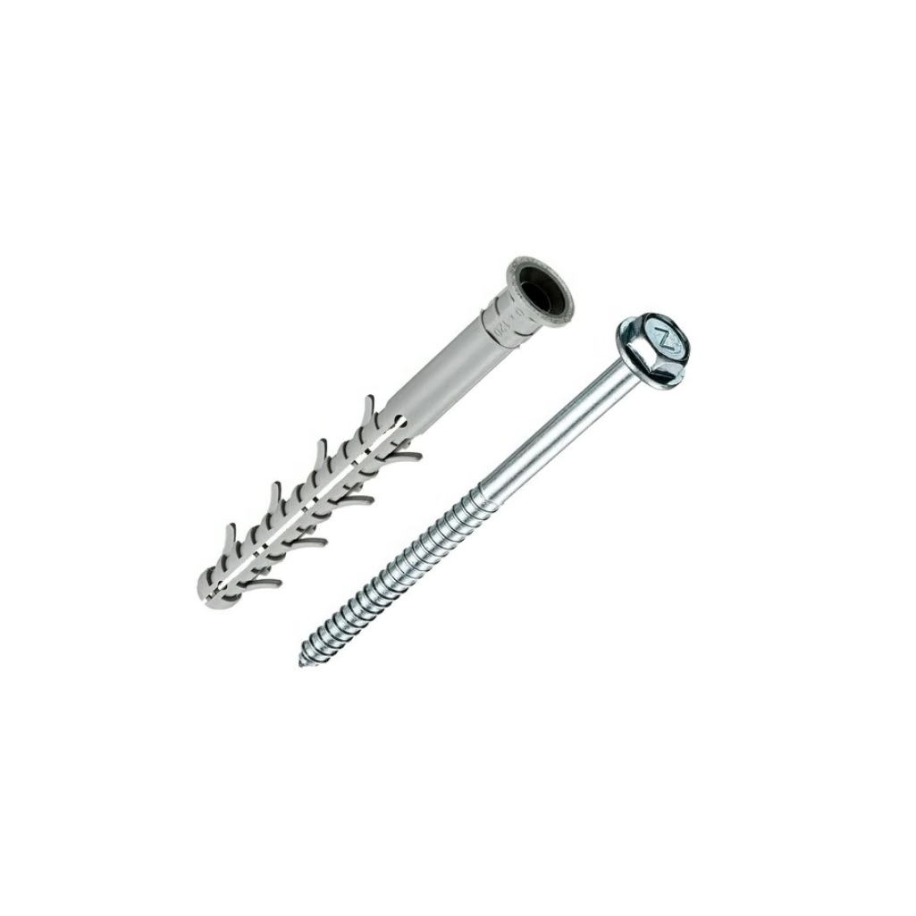 Дюбель фасадный TSX-500, 10х120 мм, потайная манжета, полиамид, углеродистая сталь