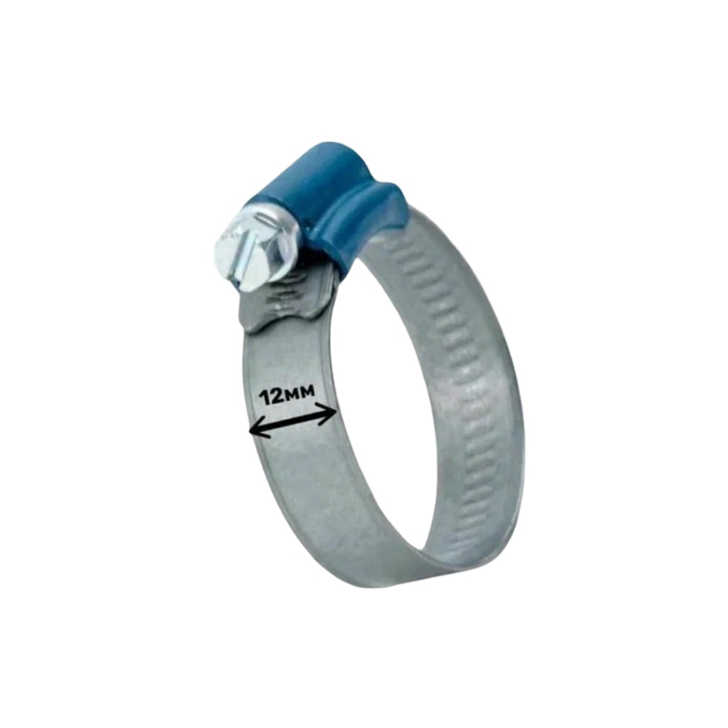Хомут червячный обжимной ABA Original 08134001067, 58-75, 12 мм, стальной