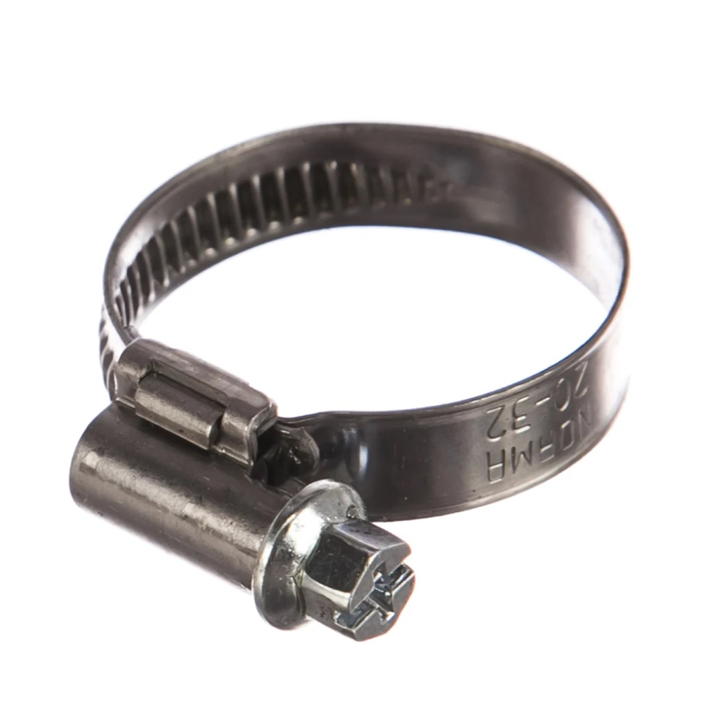 Хомут червячный Norma W2 01263702026, диаметр 20-32 мм, ширина 9 мм, нержавеющая сталь