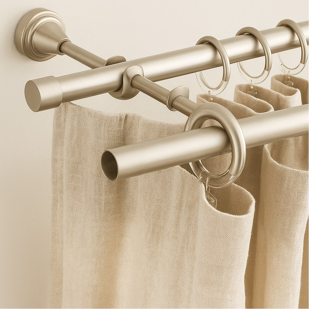 Карниз металлический АС Март Grace D19Г/19Г, двухрядный, сатин, длина 3 м