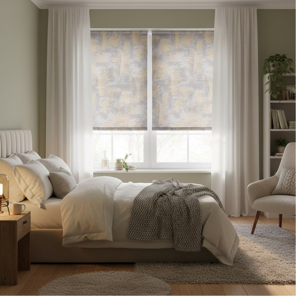 Рулонная штора Legrand Марко 58094612, темно-серый, 90х175 см