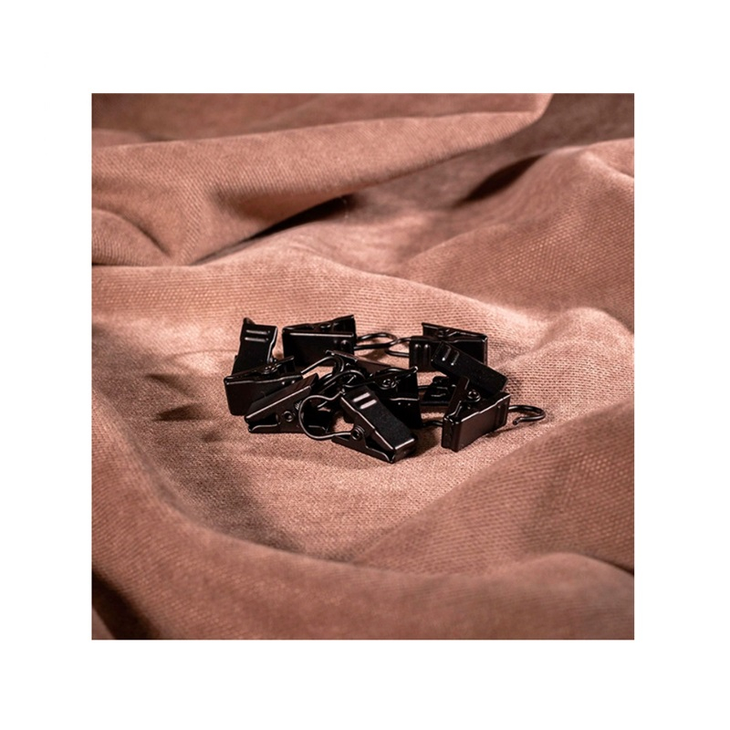 Комплект зажимов Ле-Гранд чёрный матовый 10шт 58116351