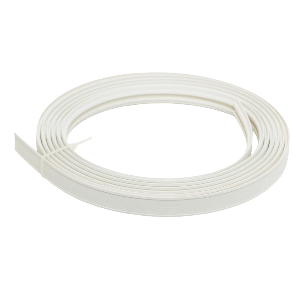 Карниз для штор Гибкий, длина 3.5 м, ПВХ, белый, универсальный, комплект крепления, крючки