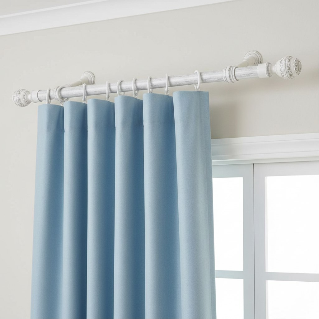 Карниз Legrand Валанс с U-шиной, 3 м, 2-х рядный, белое серебро/патина