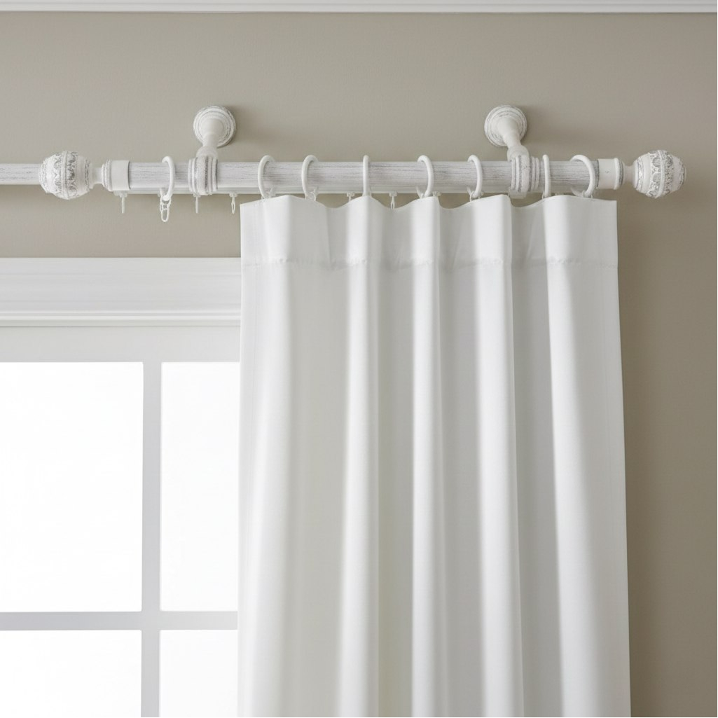 Карниз Legrand Валанс с U-шиной, 3 м, 2-х рядный, белое серебро/патина