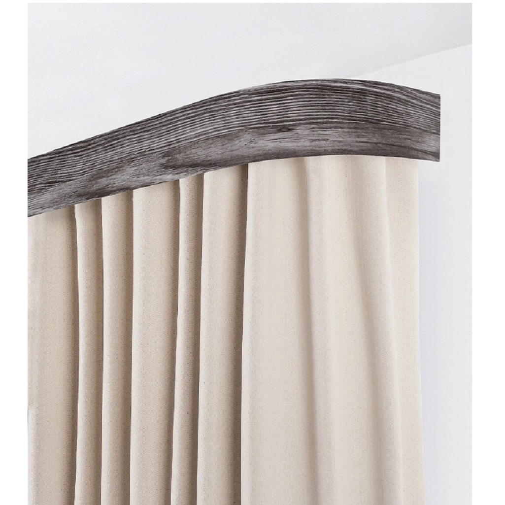 Карниз Legrand Шервуд 58146447, с поворотами, 2-х рядный, серый, 2400 мм