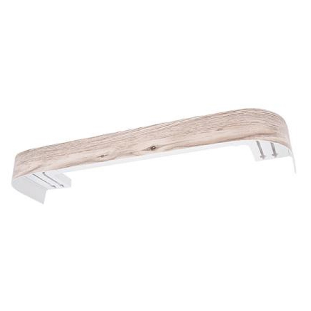 Карниз Legrand Шервуд 58146448, с поворотами, 2-х рядный, бежевый, 3000 мм