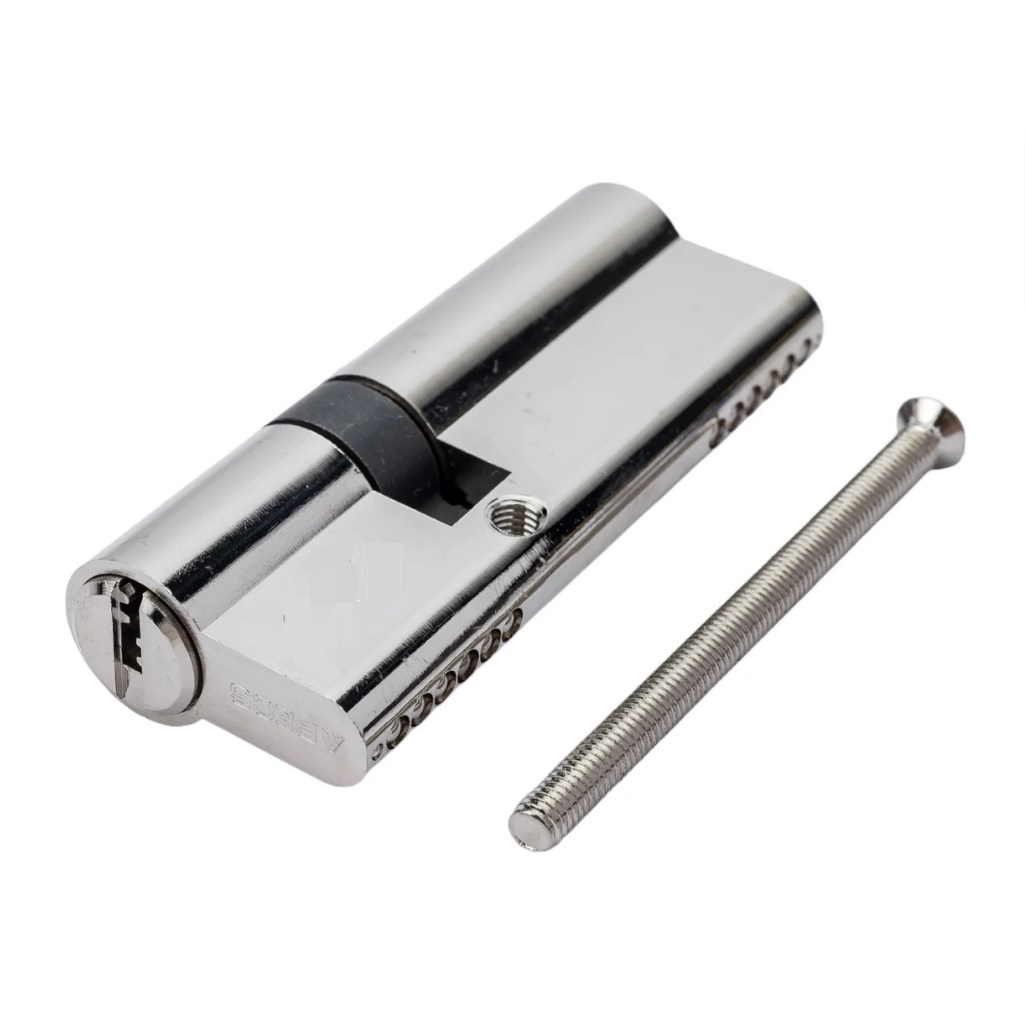 Цилиндровый механизм Apecs SM-80(30/50)-NI, 5 ключей, для всех типов дверей, латунь