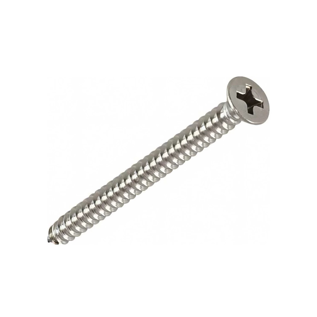 Саморез оцинкованный, потайной, сталь, для крепления, 4.8х100 мм