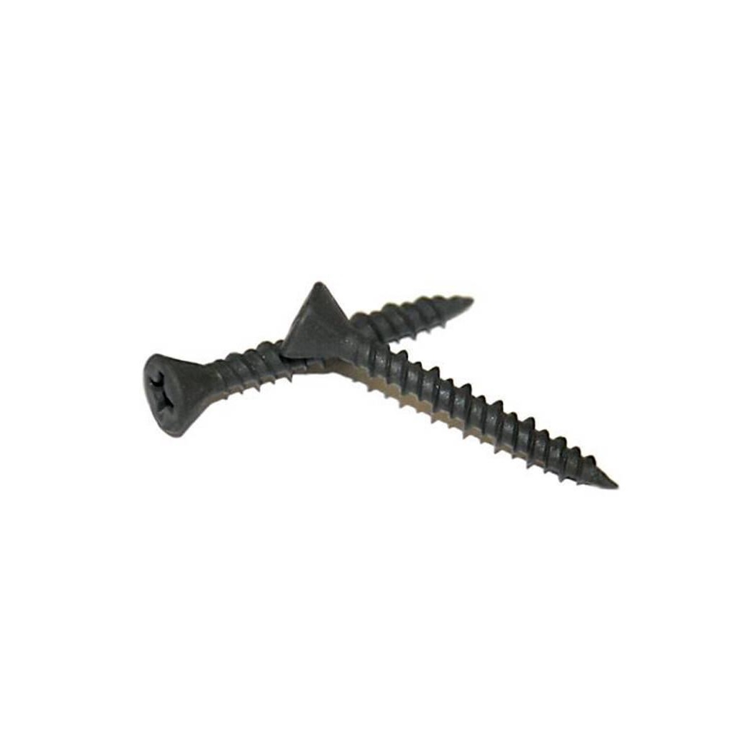 Саморез черный для ГВЛ 3.9х35 мм, острый, потайной, сталь, оксидированное покрытие