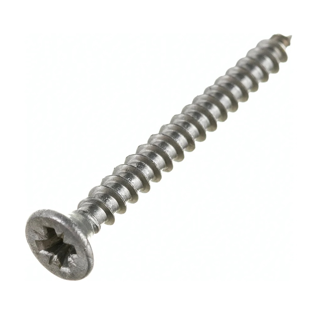 Саморез А2 DIN7982, 4х40 мм, универсальный, потайной, нержавеющая сталь