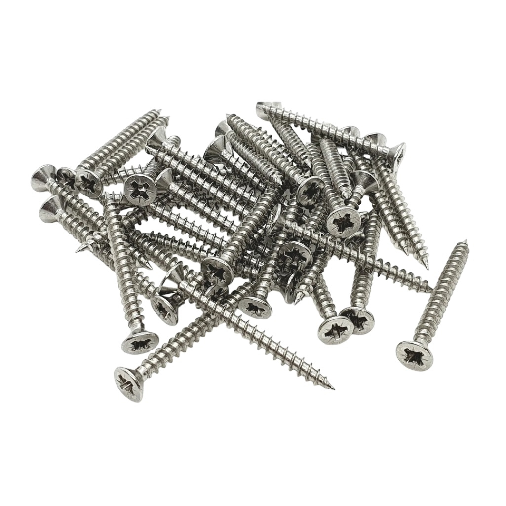 Саморез А2 DIN7982, 4х40 мм, универсальный, потайной, нержавеющая сталь