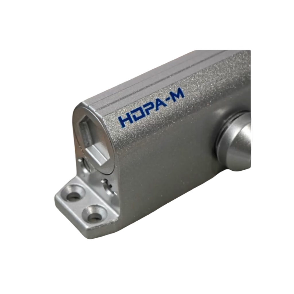 Доводчик дверной Нора-М Isparus 430 Slider, от 40 до 100 кг, серебро, морозостойкий, со скользящей тягой