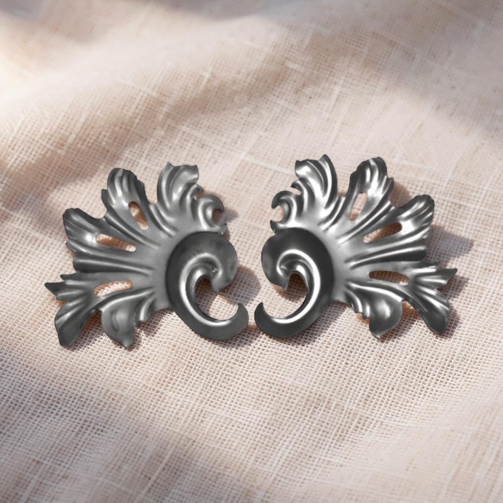 Накладка штампованная, для изделий художественной ковки, сталь, 1141.01, пара