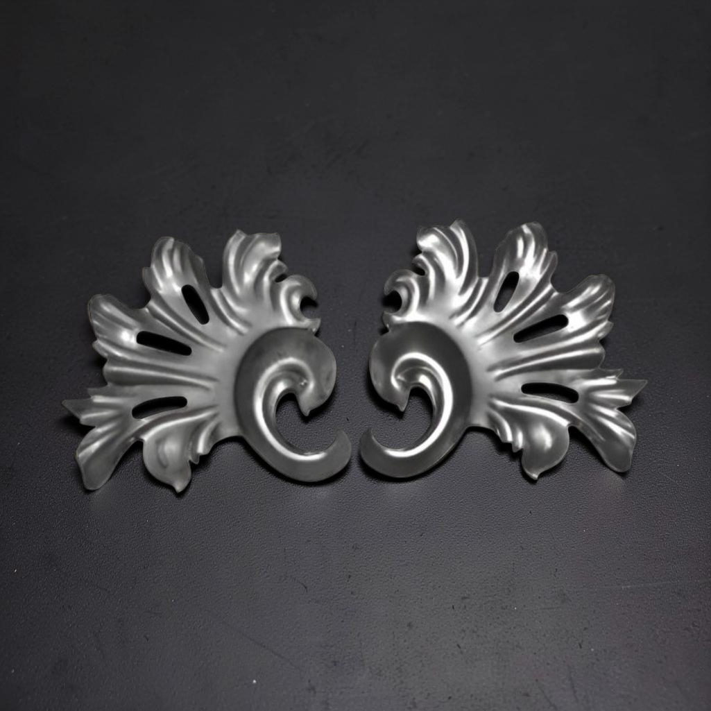 Накладка штампованная, для изделий художественной ковки, сталь, 1141.01, пара