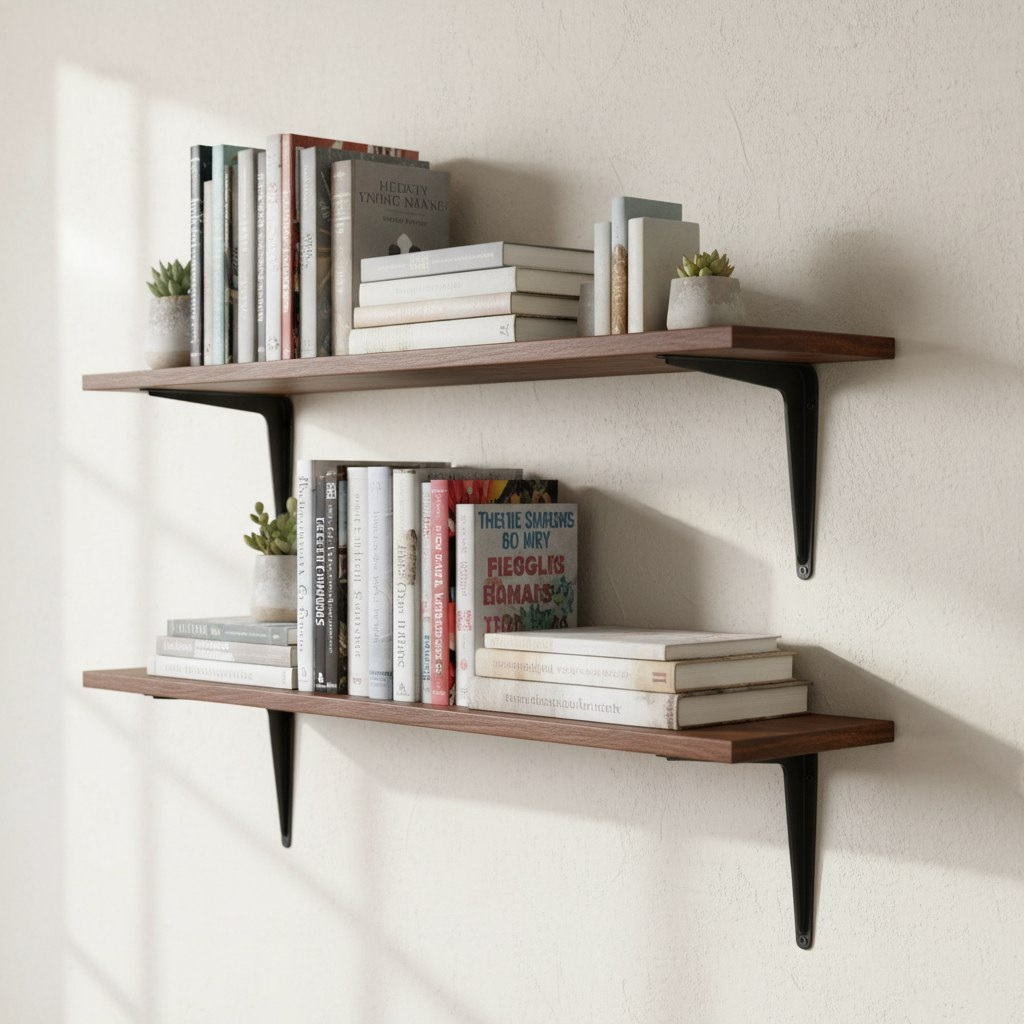 Кронштейн Apecs SB-1-300х250-BLM (B2B), для книжных полок и стеллажей