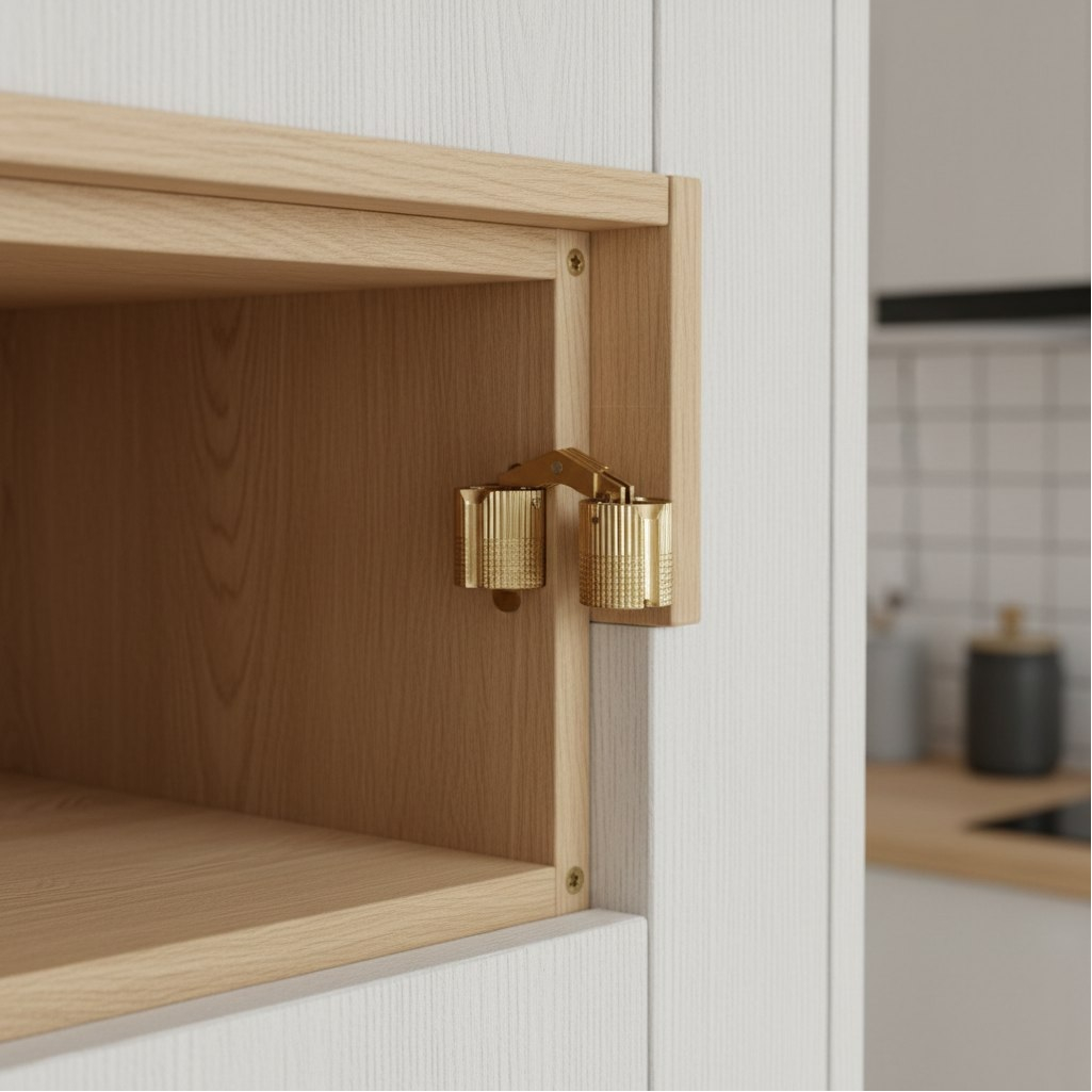 Петля потайная Tech-Krep HING D14 для плит, торцевая, латунь, толщина 20 мм