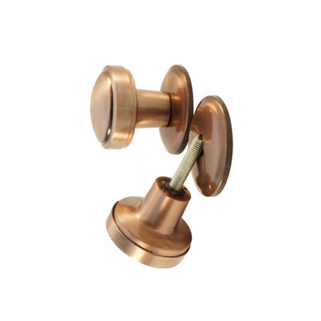 Ручка дверная Кнопка S6601, 50 мм-144g AC, металлическая, на стержне, медь