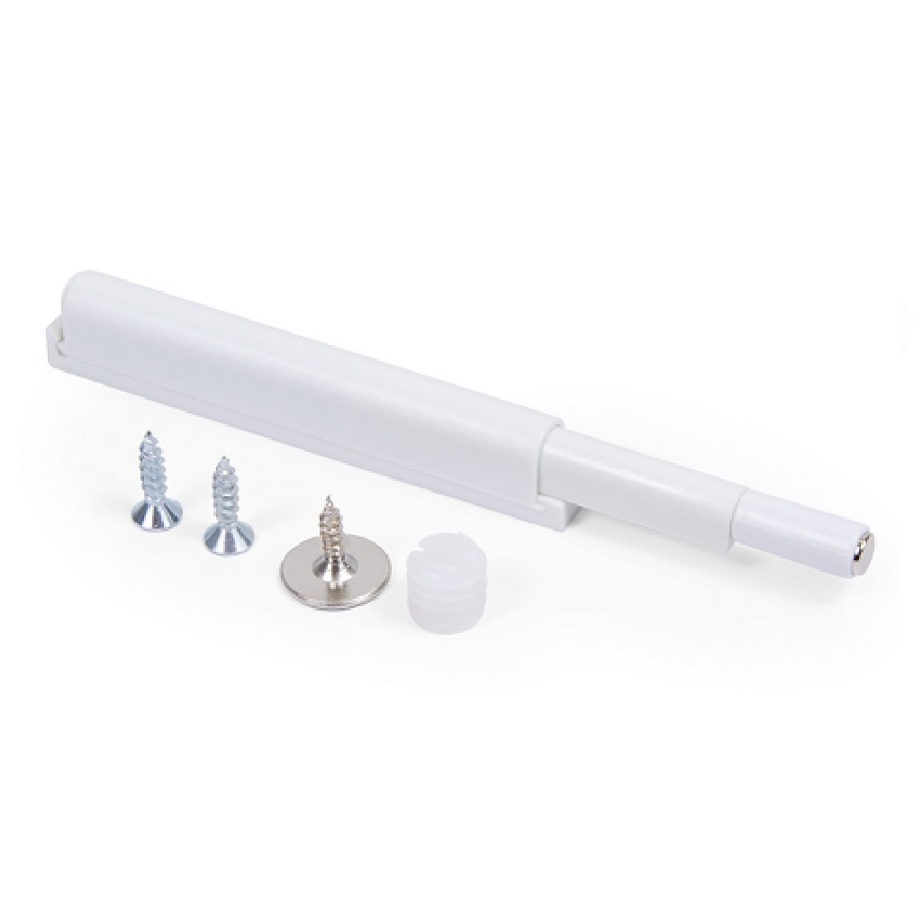 Упор-защелка фасада AMF11/W c толкателем push-to-open и магнитом, белый