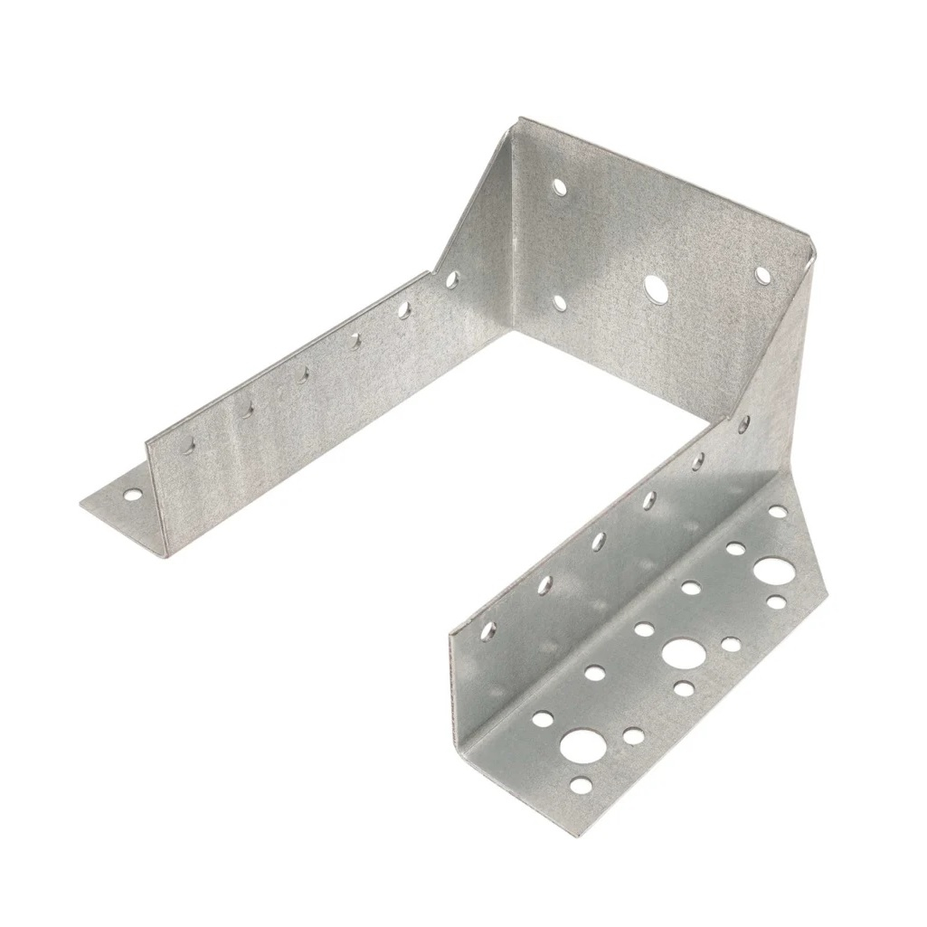 Опора бруса раскрытая А-ОВR_R-100/140, оцинкованная, 1.8х100х140 мм