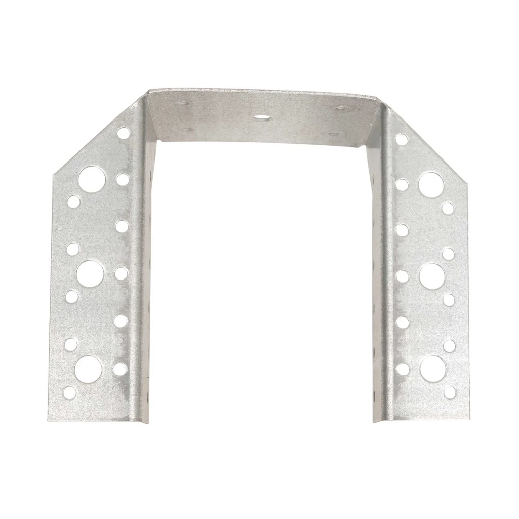 Опора бруса раскрытая А-ОВR_R-100/140, оцинкованная, 1.8х100х140 мм