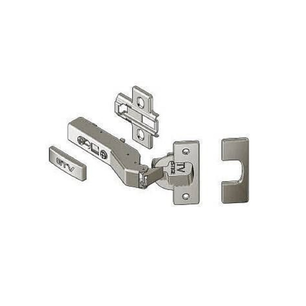 Петля мебельная CL GTV, ZM-HCKT30-BE-S, накладная, гидравлическая, угловая, 30 градусов, никель