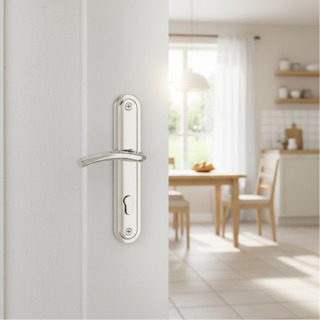 Ручки на планке Avers HP-85.0426-CR, алюминий, хром, для цилиндровых замков