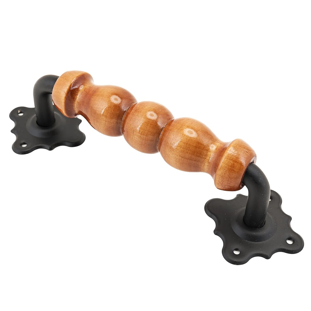 Ручка декоративная Domart, мод. 12, 012300, сталь, черная, 220 мм