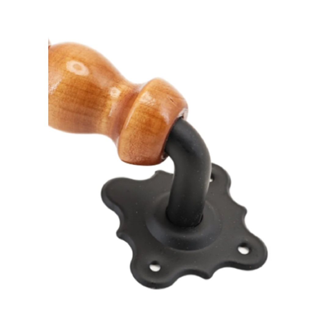 Ручка декоративная Domart, мод. 12, 012300, сталь, черная, 220 мм