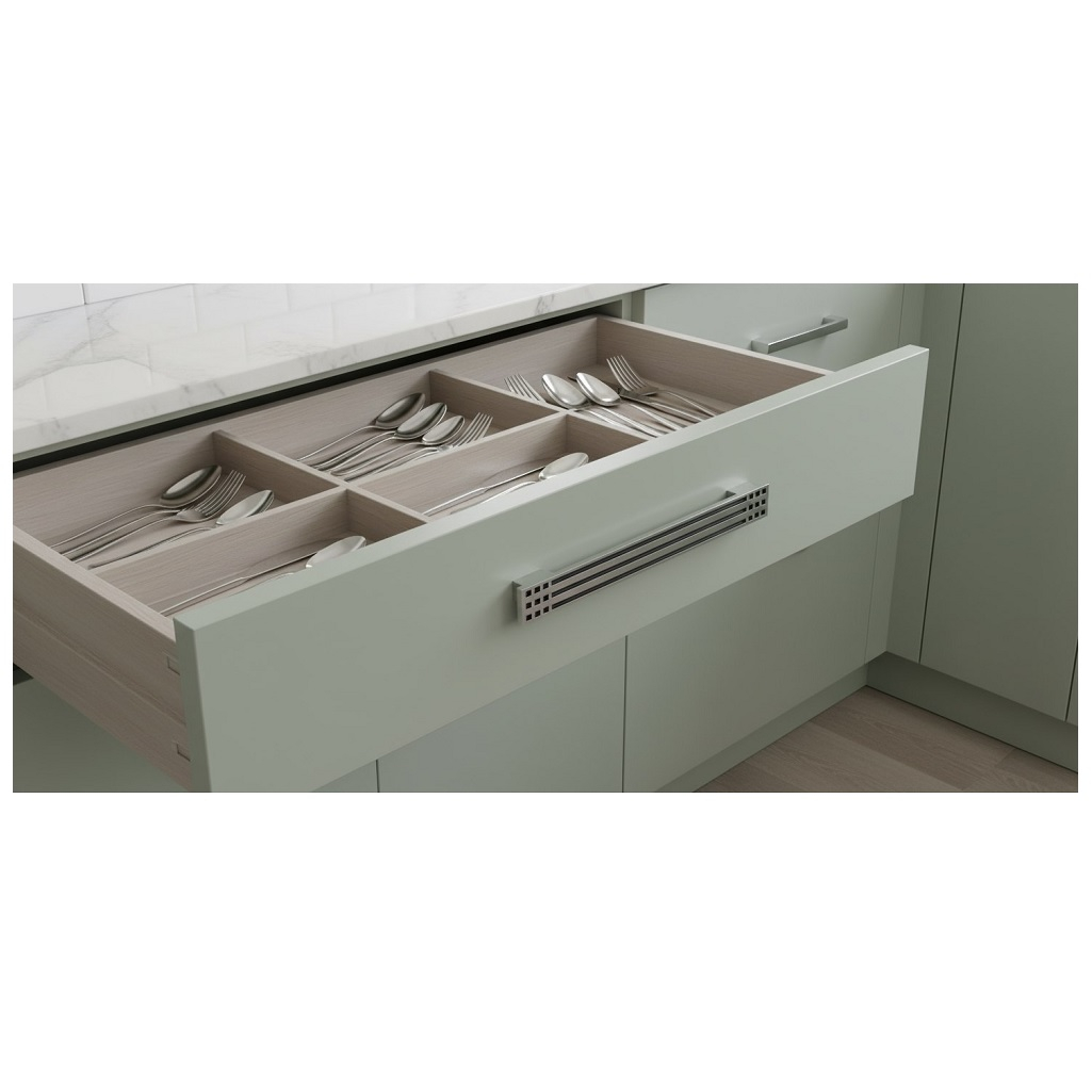 Ручка-скоба мебельная Boyard RS003SC/DBL 128. 128/160 сатиновый хром, чёрный матовый