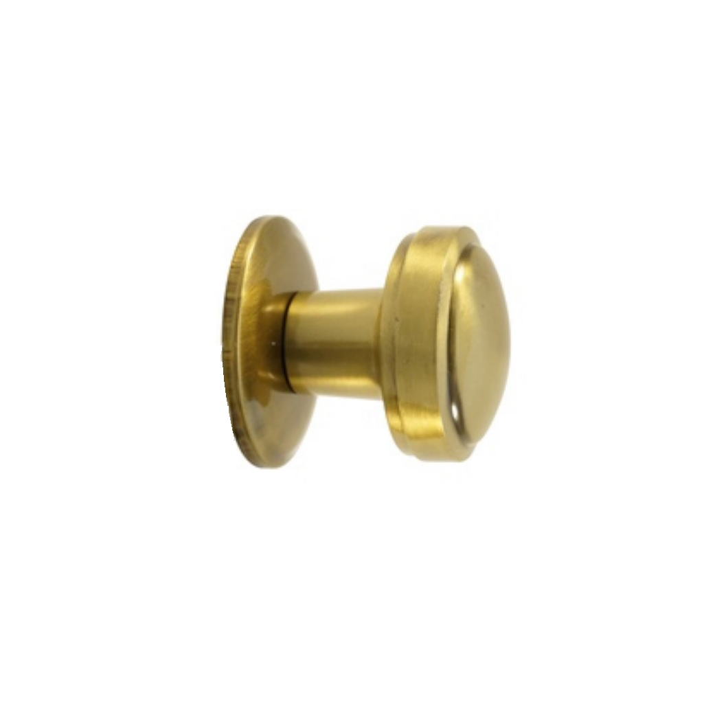 Ручка дверная Кнопка S6601, 50 мм-144g AB, металлическая, на стержне, бронза