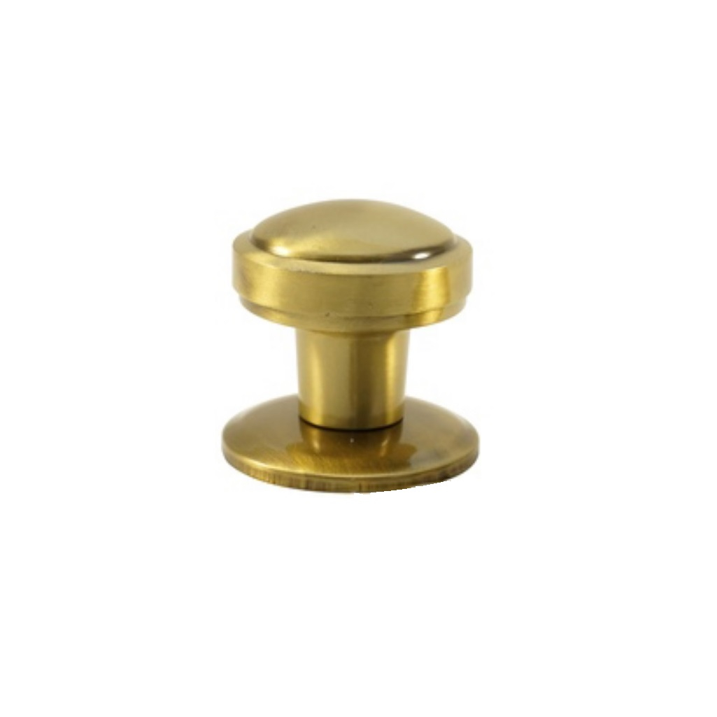 Ручка дверная Кнопка S6601, 50 мм-144g AB, металлическая, на стержне, бронза